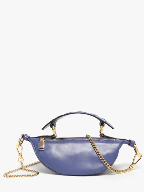 Cross Body Tas Xs Origami Leder Lancel Blauw origami A12526 ander zicht 3